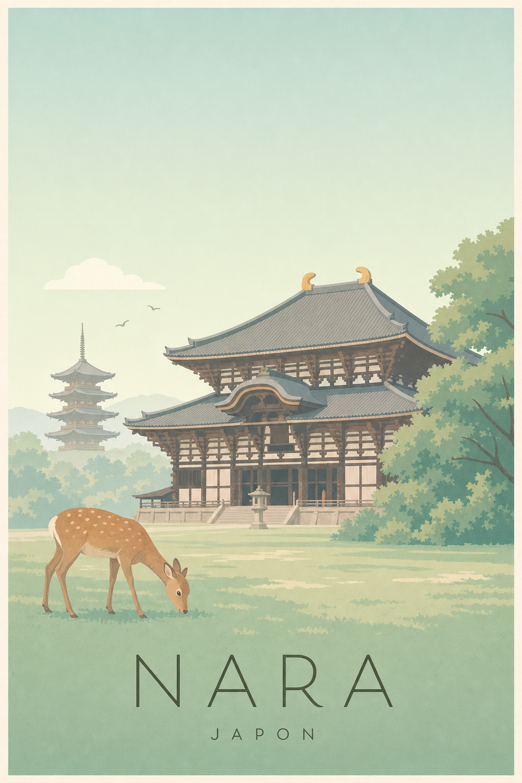 Affiche de Nara - Poster Calme