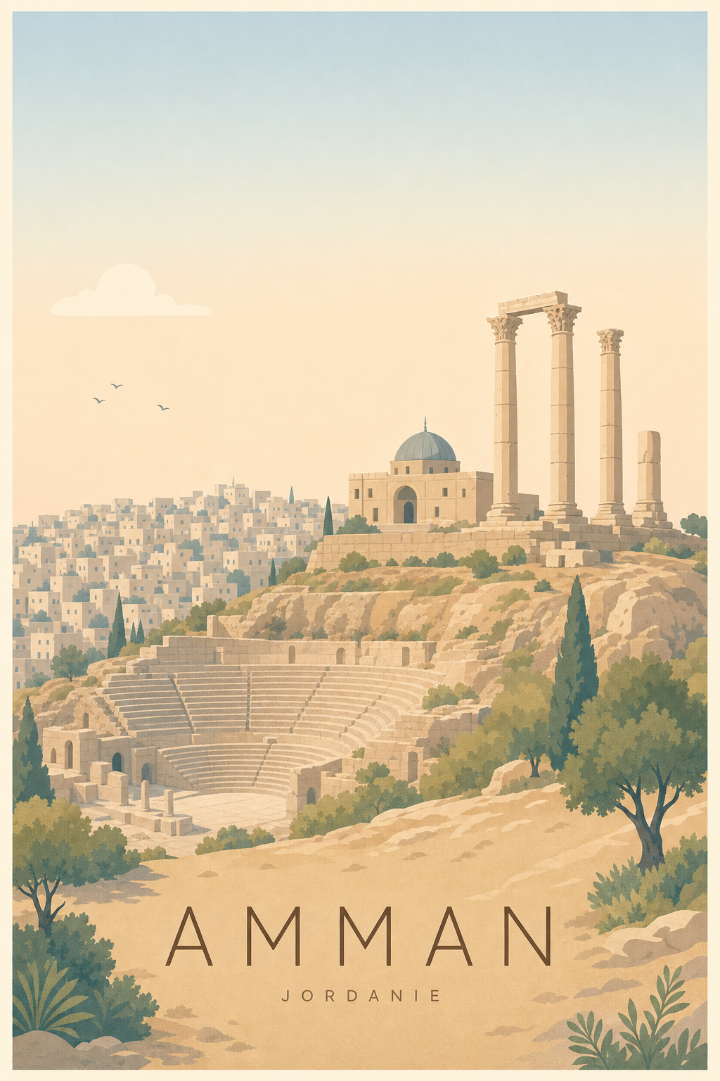 Affiche d'Amman - Poster Calme