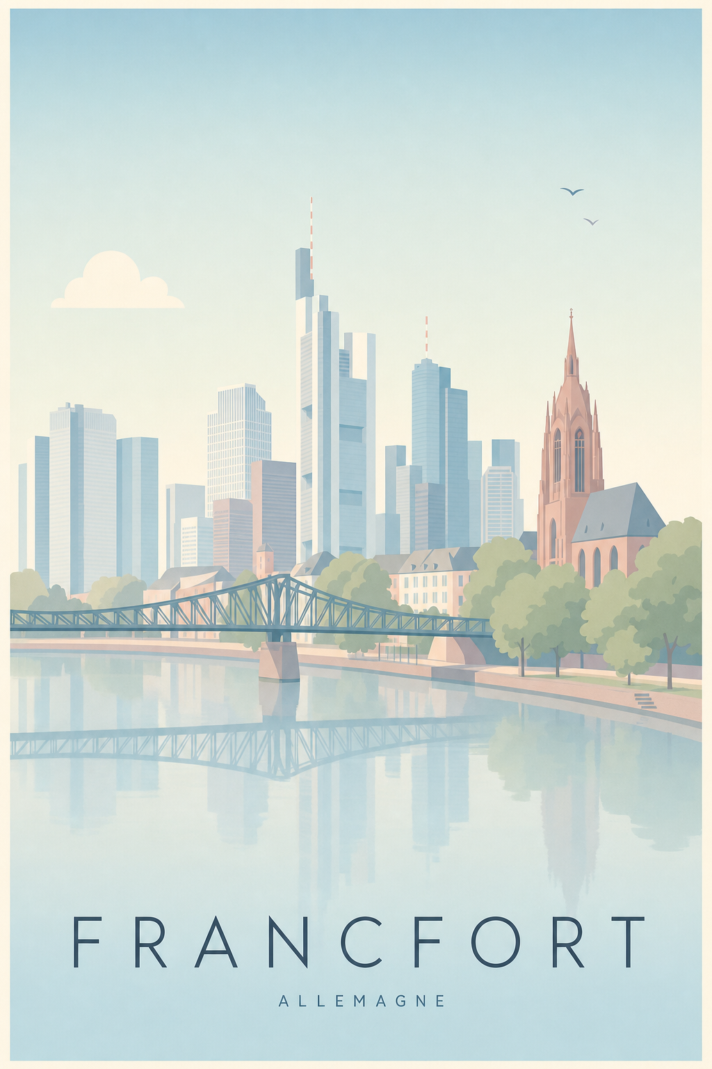 Affiche de Francfort - Poster Calme