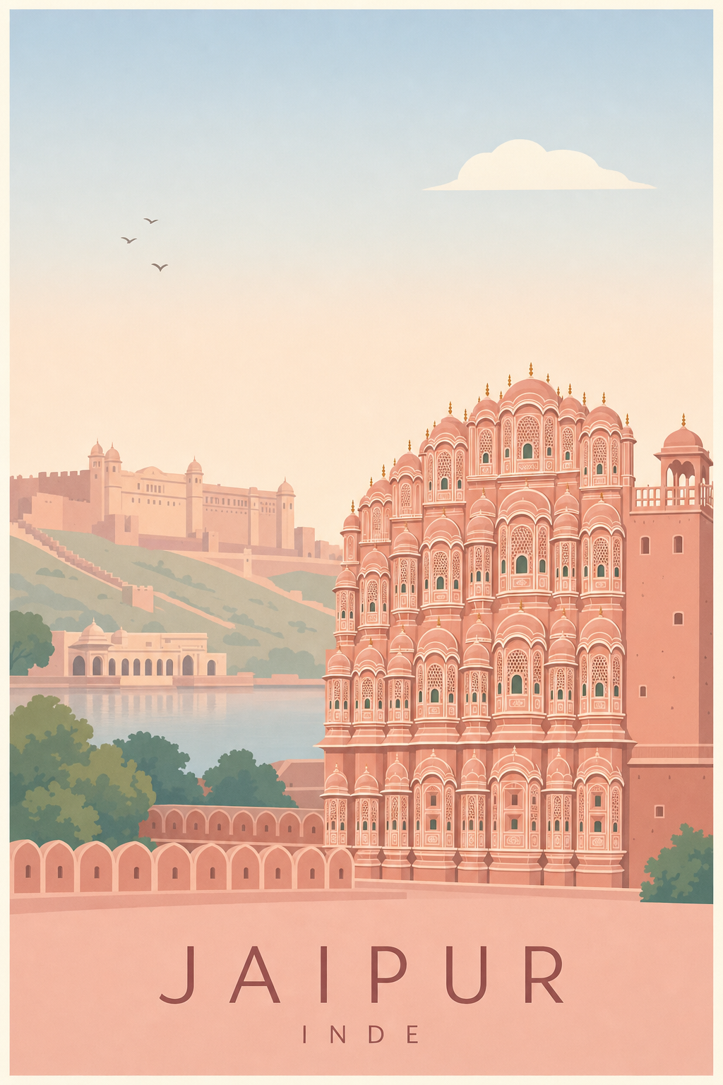 Affiche de Jaipur - Poster Calme