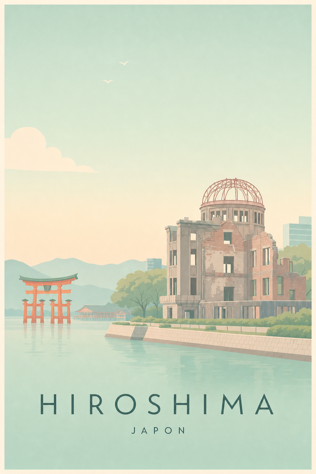Affiche de Hiroshima - Poster Calme