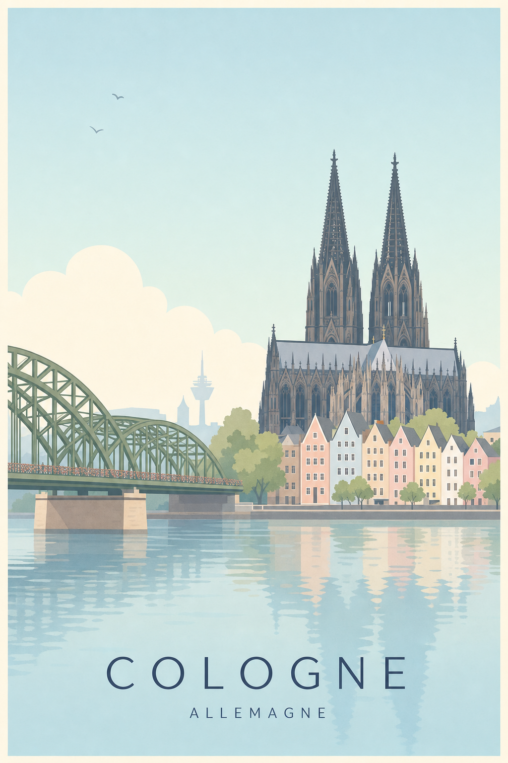 Affiche de Cologne - Poster Calme