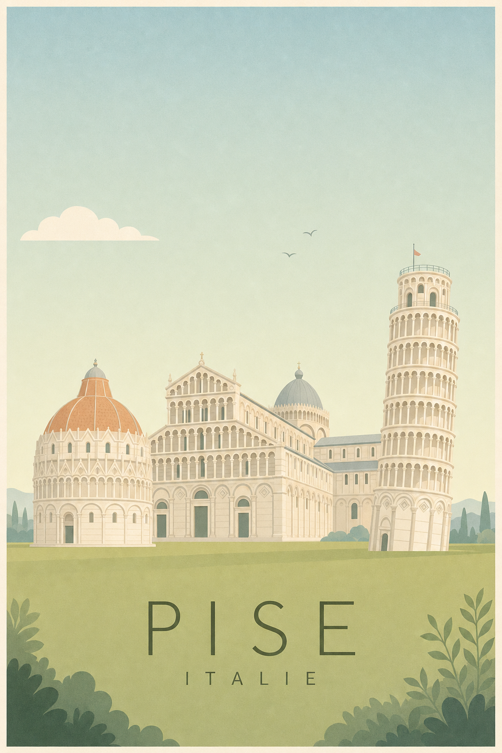 Affiche de Pise - Poster Calme