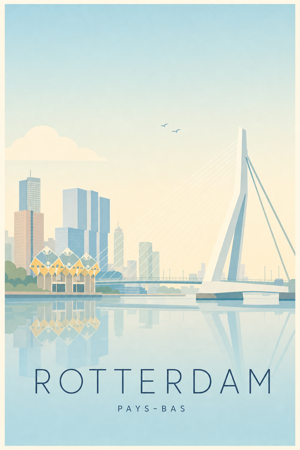 Affiche de Rotterdam - Poster Calme