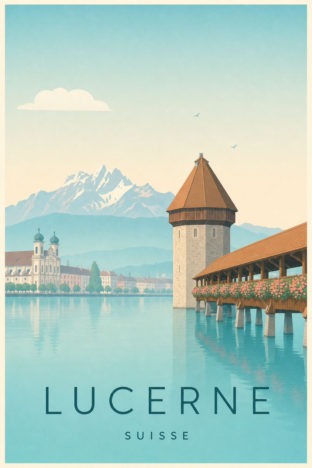 Affiche de Lucerne - Poster Calme