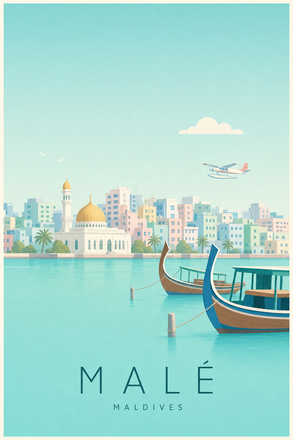 Affiche de Malé - Poster Calme