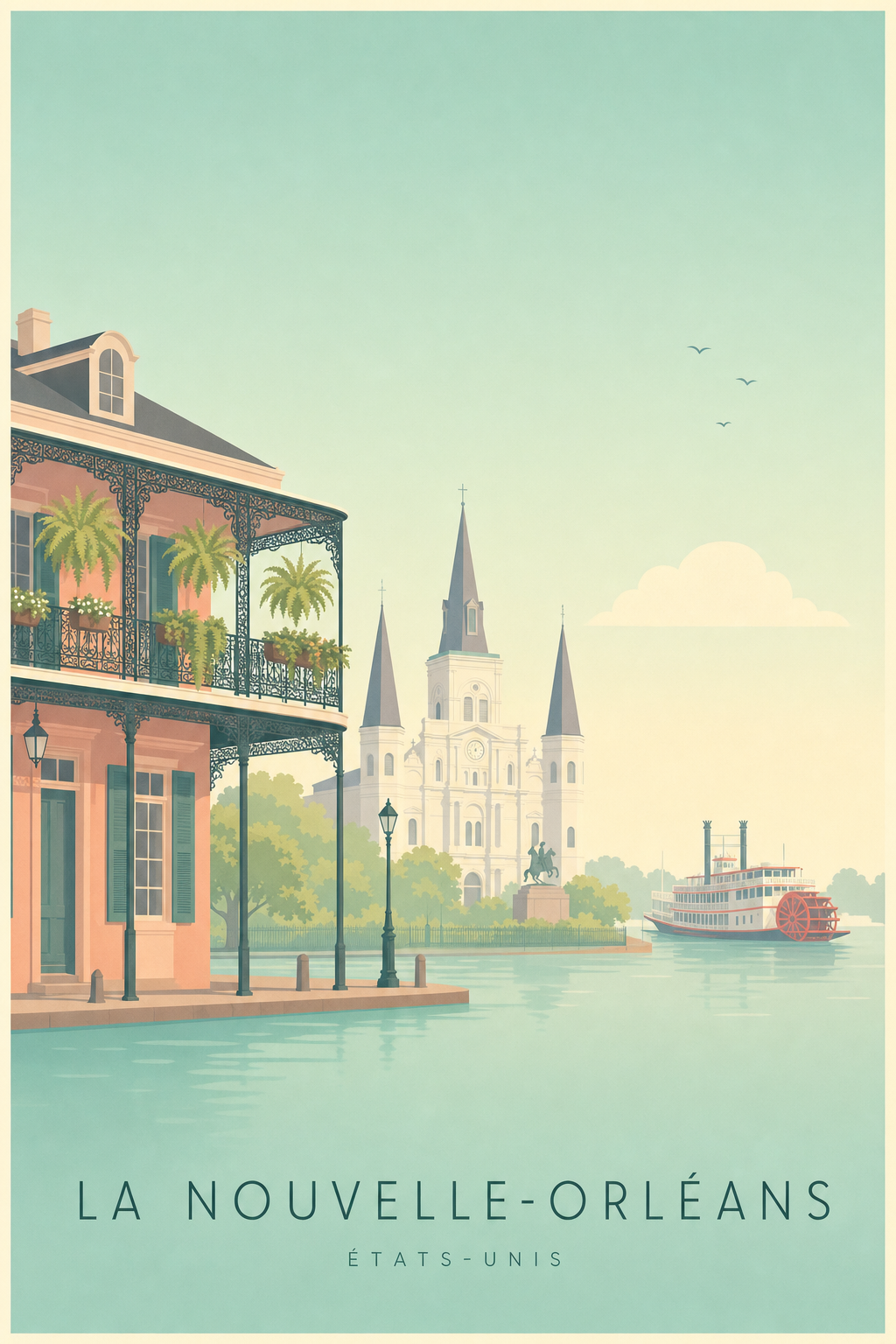 Affiche de La Nouvelle-Orléans - Poster Calme