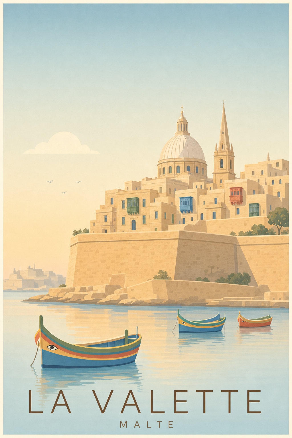 Affiche de La Valette - Poster Calme