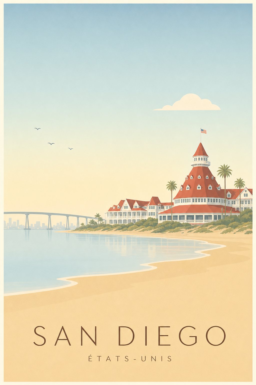 Affiche de San Diego - Poster Calme