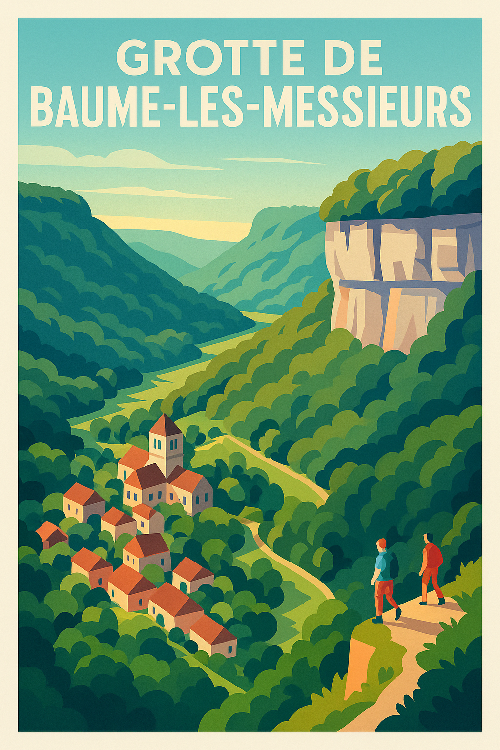 Affiche de Baume-les-Messieurs - L'éclat majestueux du Jura