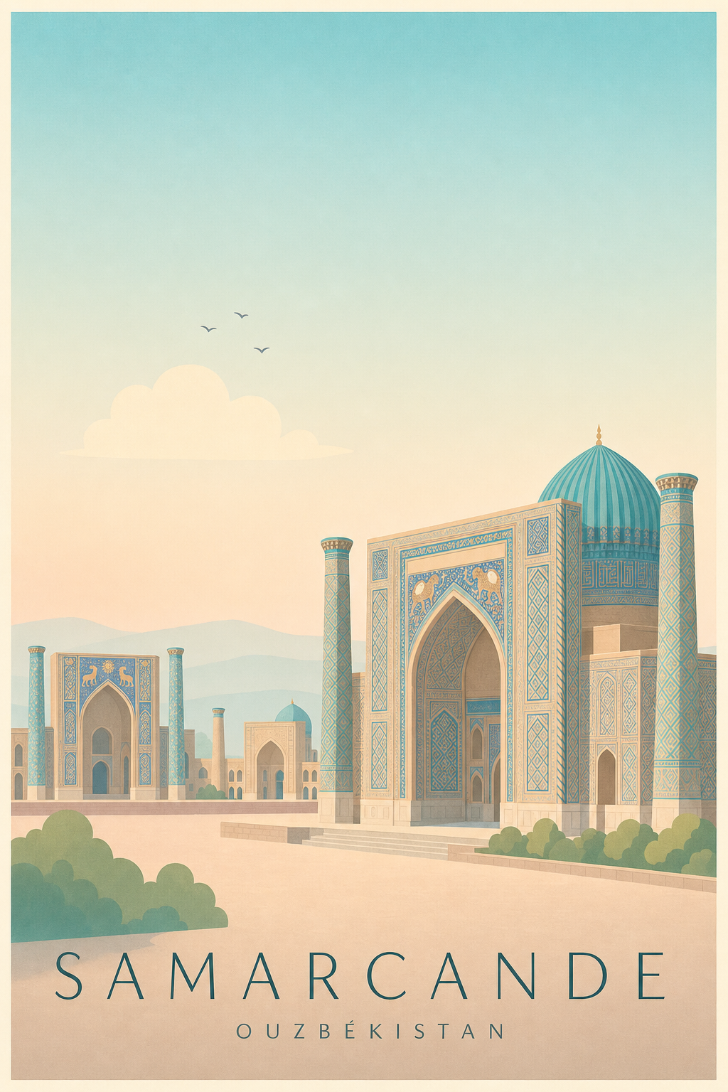 Affiche de Samarcande - Poster Calme