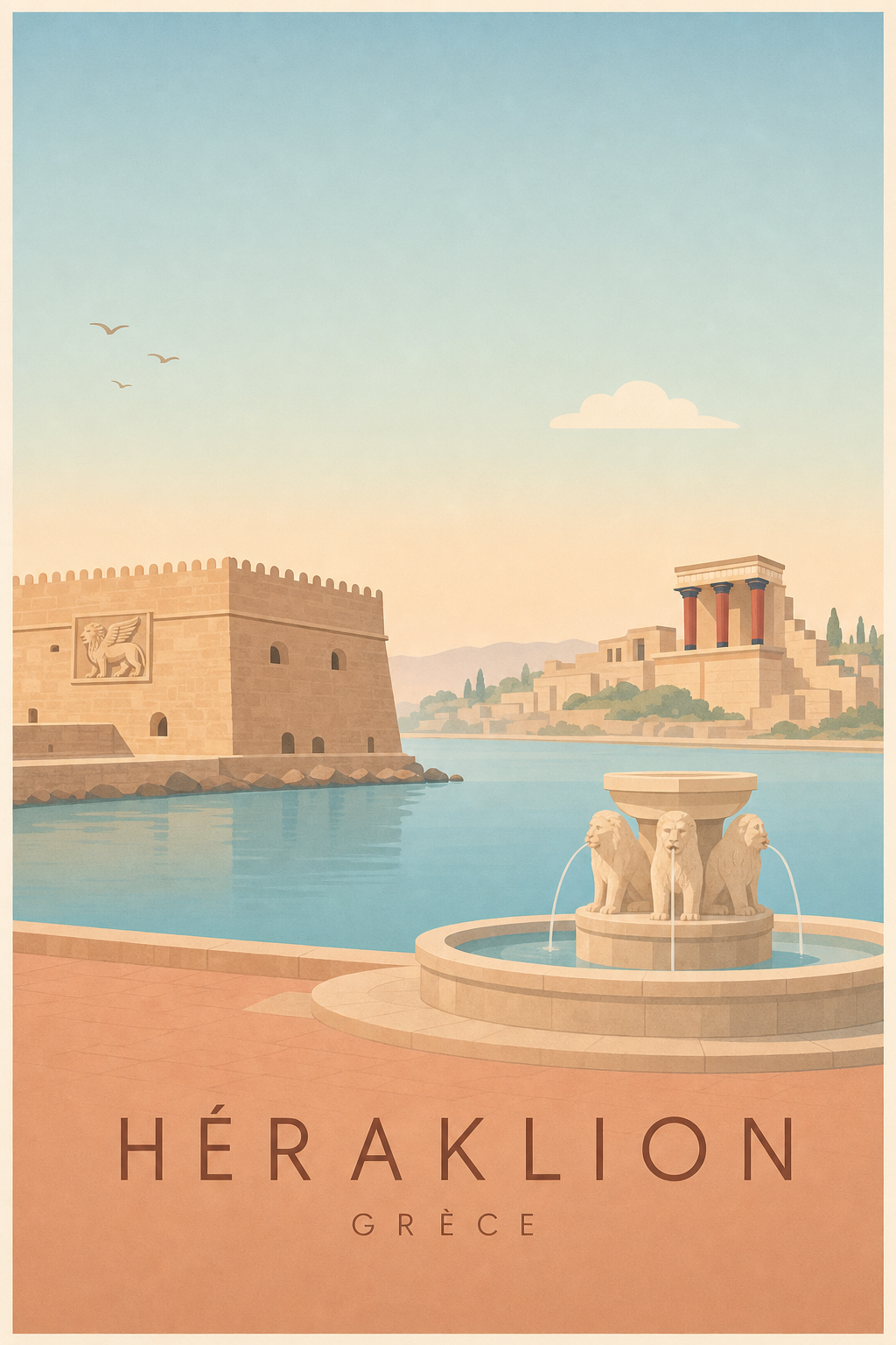 Affiche d'Héraklion - Poster Calme