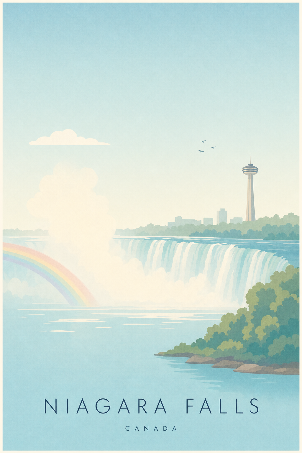 Affiche de Niagara Falls - Poster Calme
