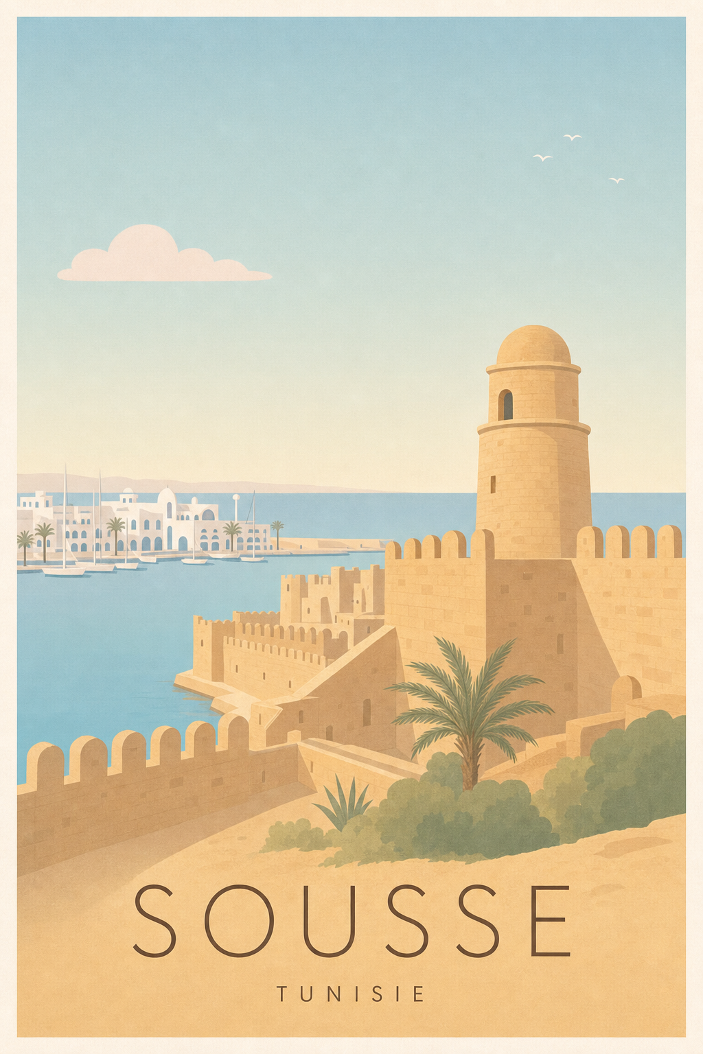 Affiche de Sousse - Poster Calme
