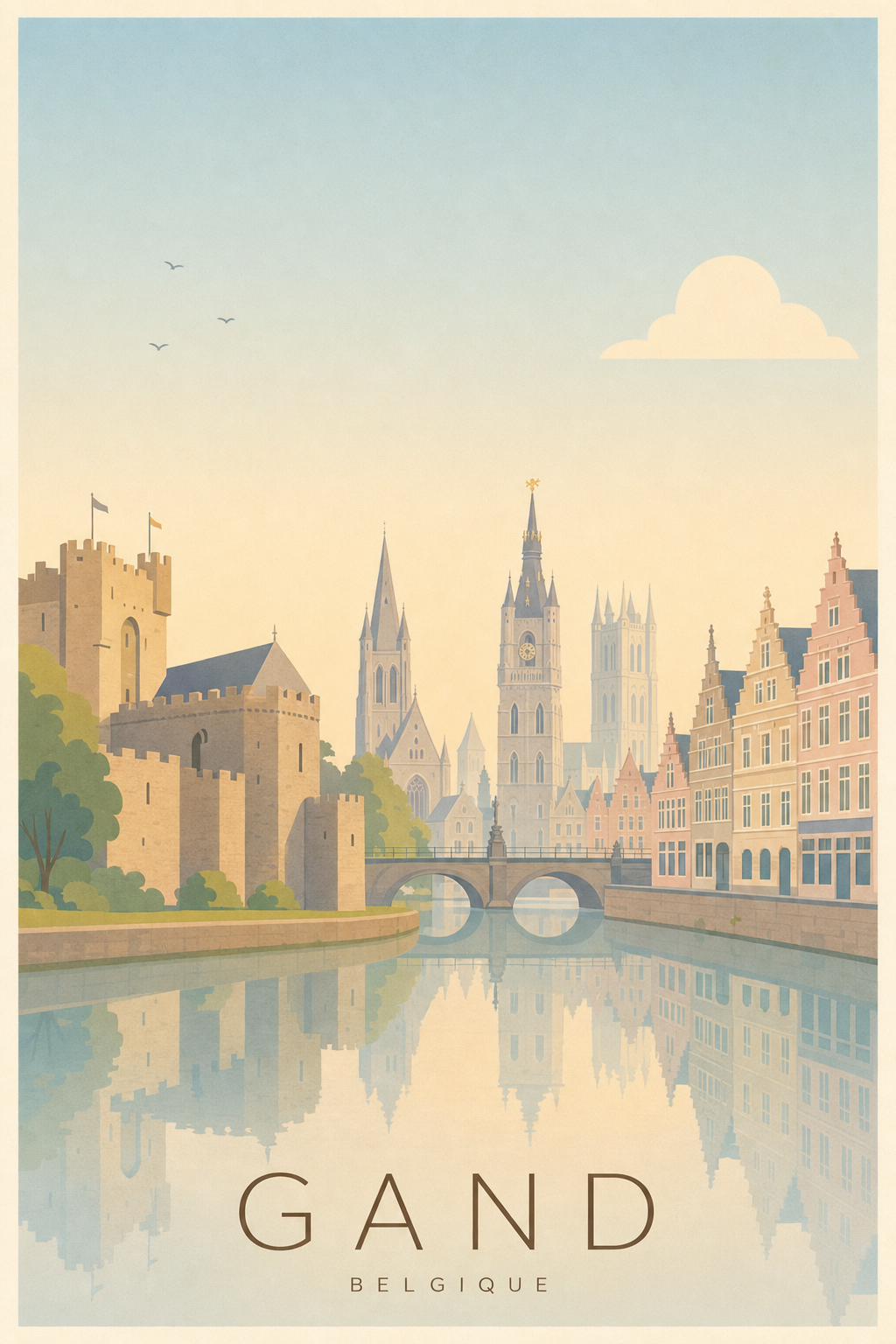 Affiche de Gand - Poster Calme