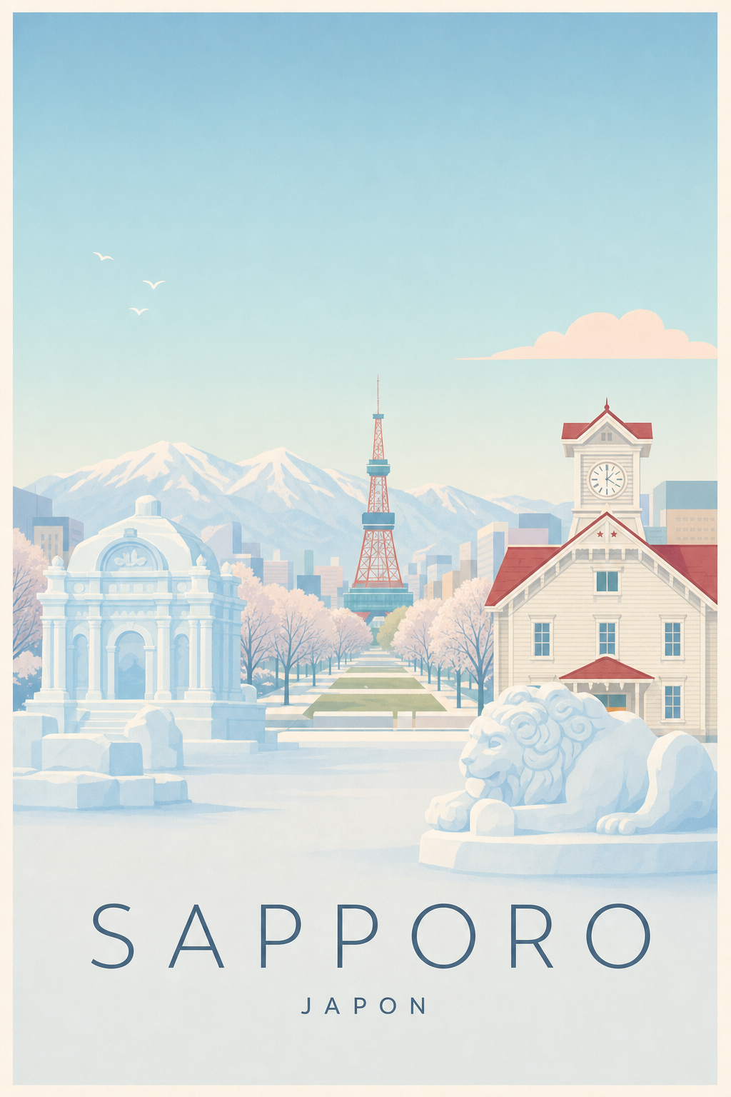 Affiche de Sapporo - Poster Calme