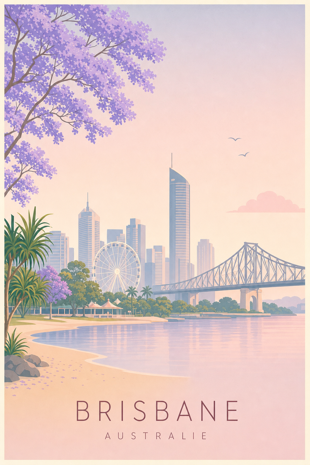 Affiche de Brisbane - Poster Calme