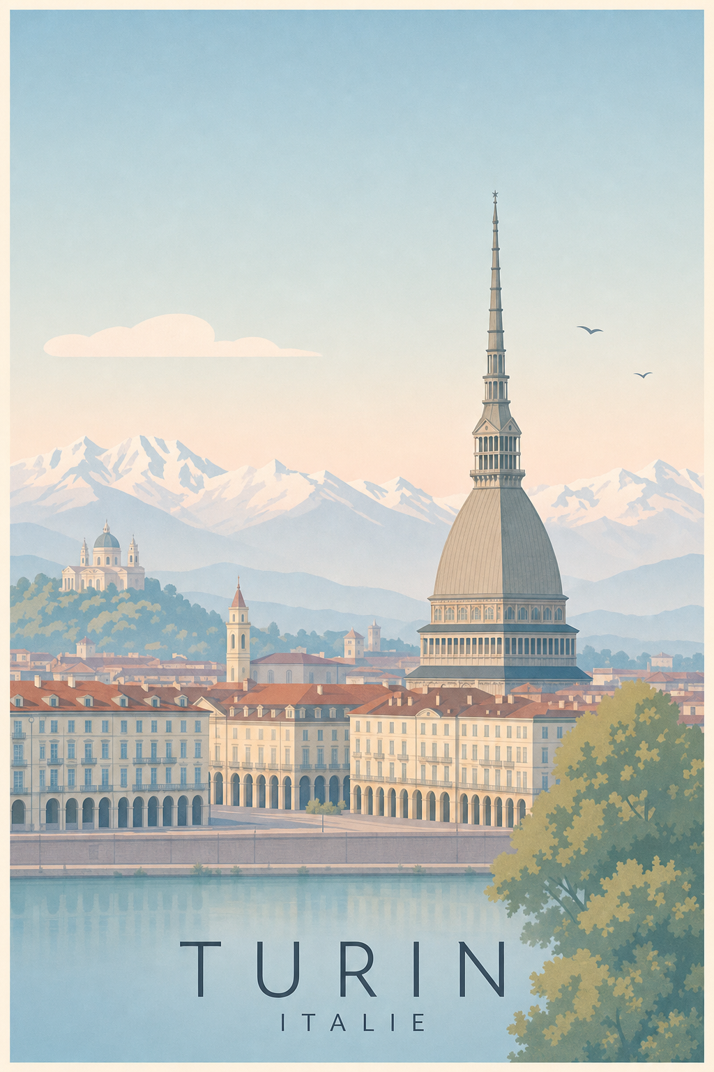 Affiche de Turin - Poster Calme