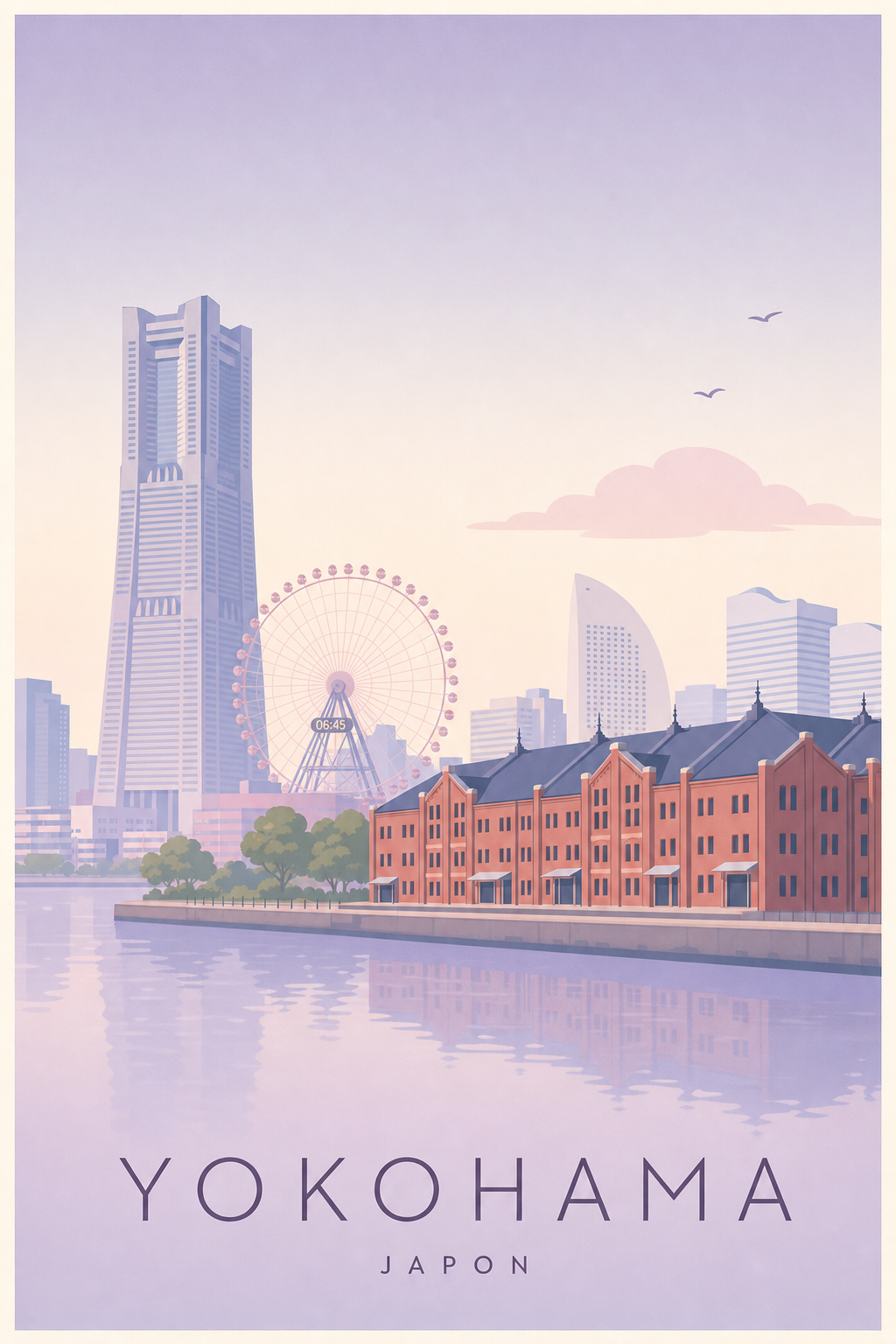Affiche de Yokohama - Poster Calme