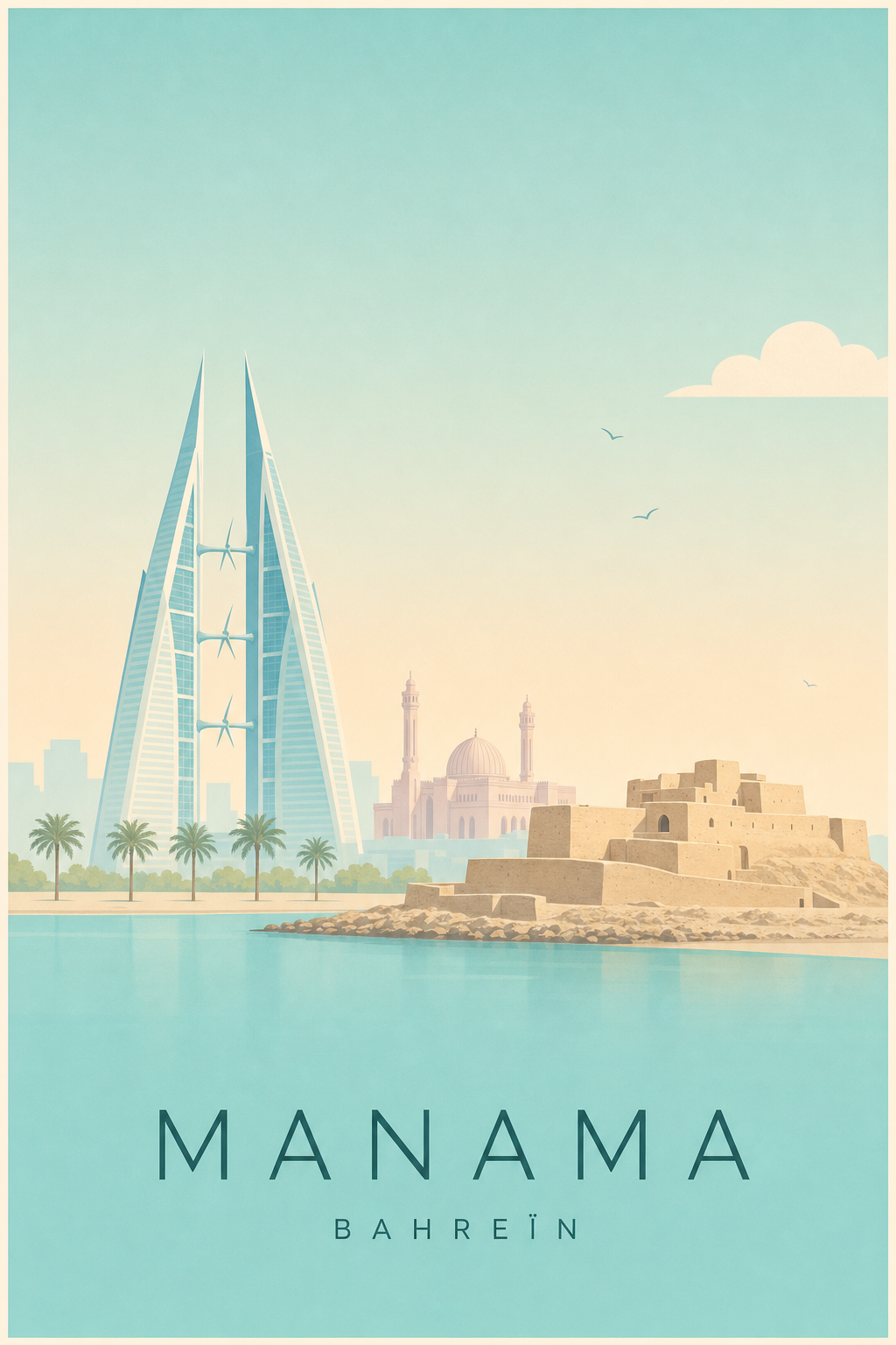 Affiche de Manama - Poster Calme