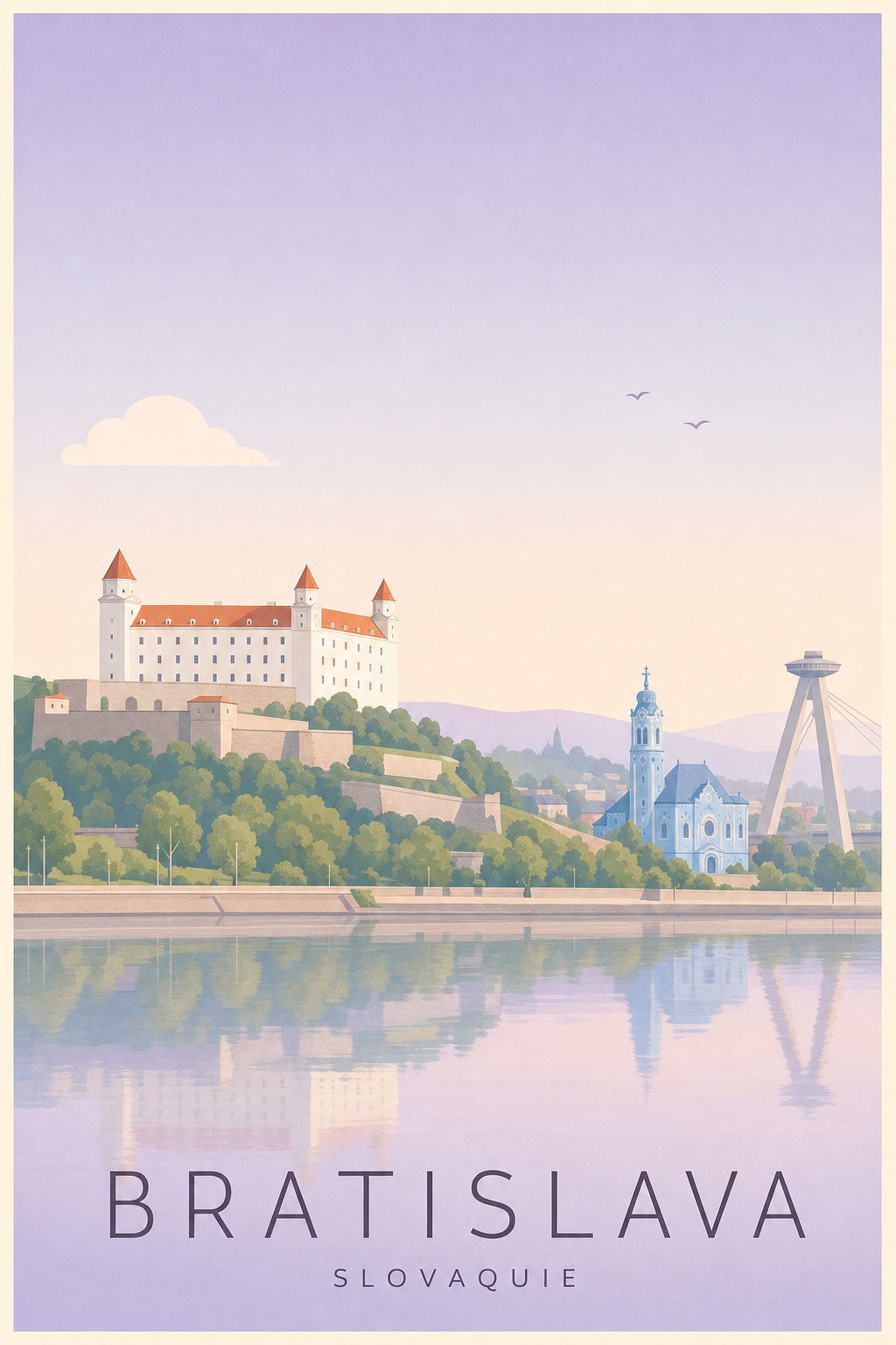 Affiche de Bratislava - Poster Calme