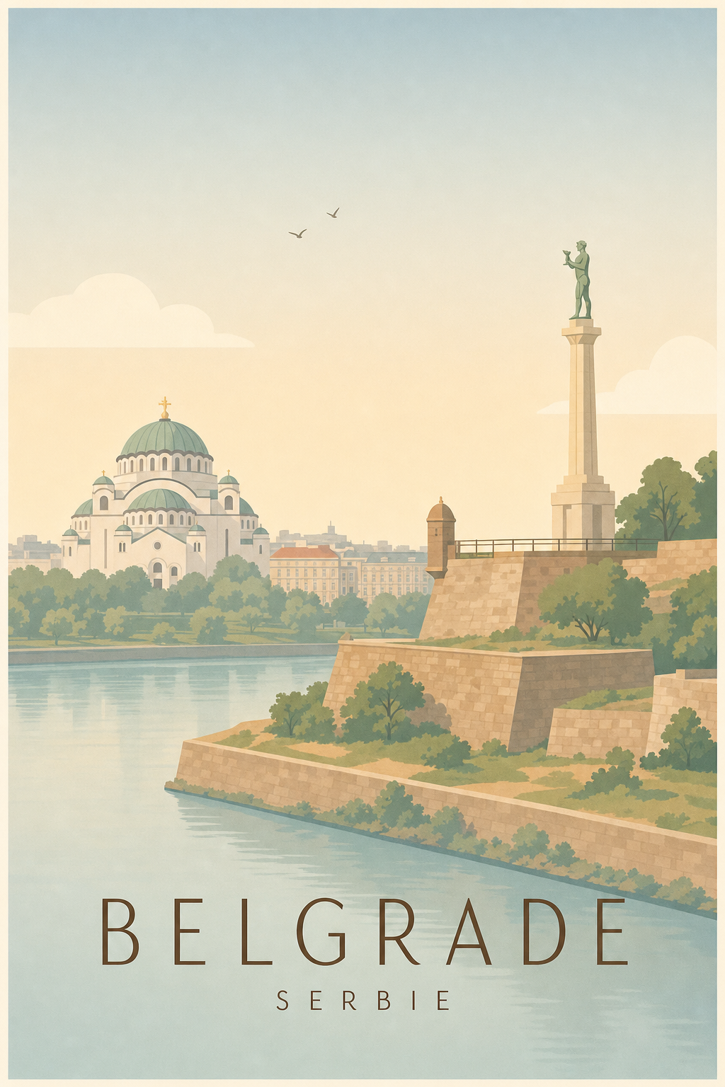 Affiche de Belgrade - Poster Calme