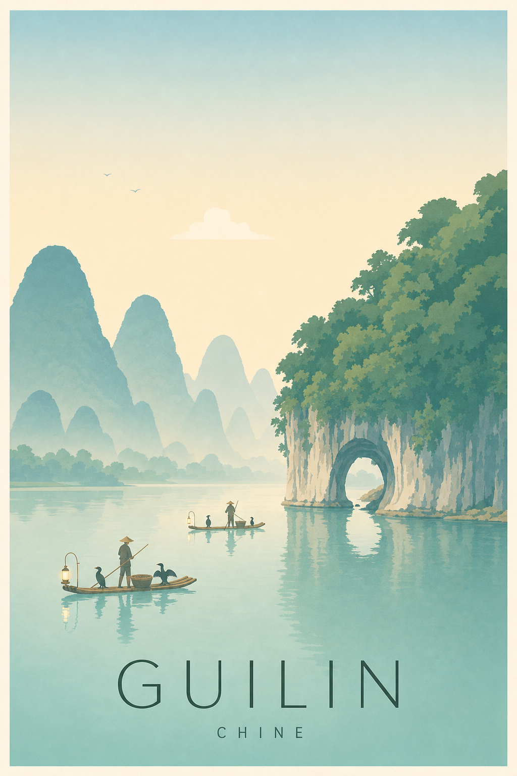 Affiche de Guilin - Poster Calme