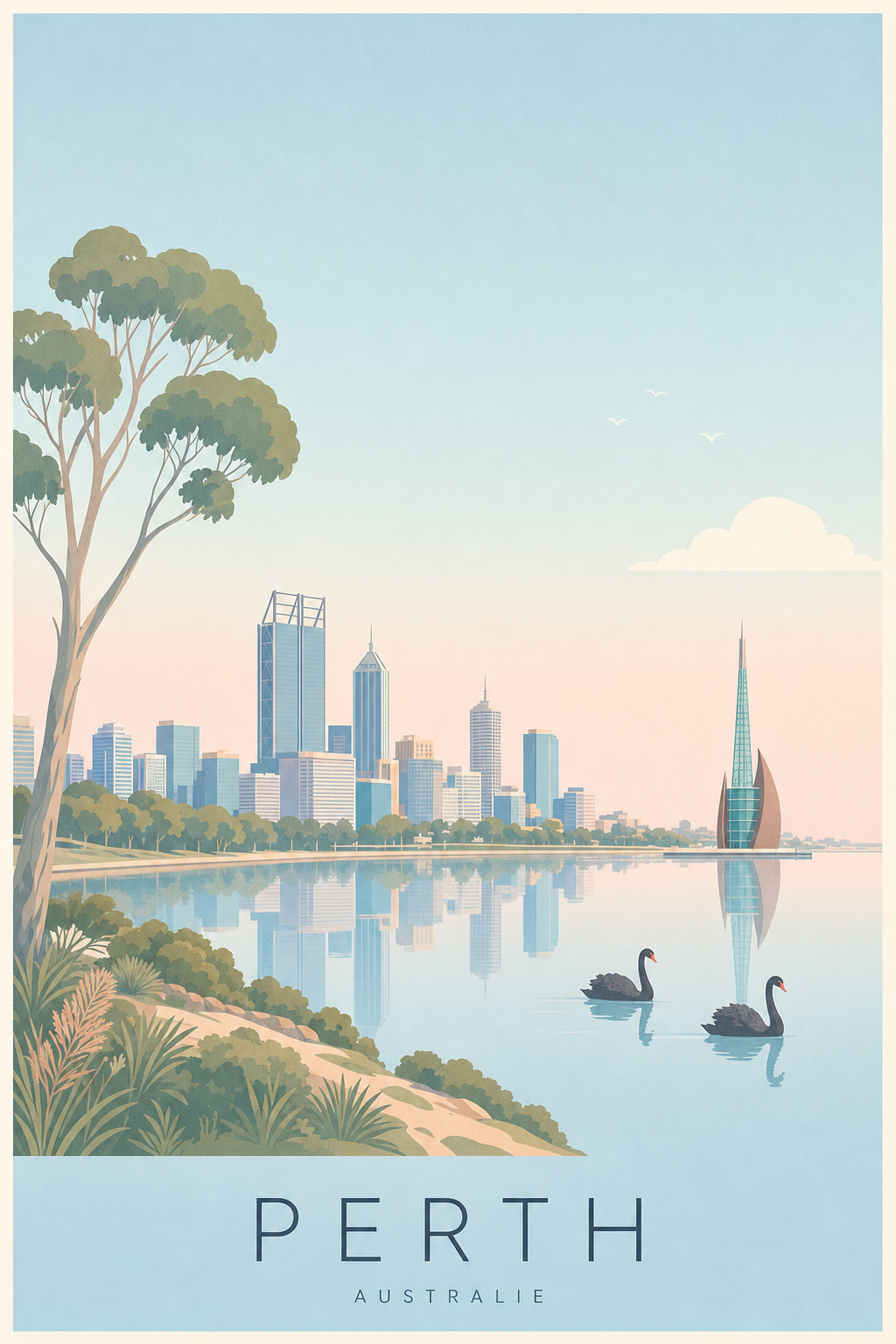 Affiche de Perth - Poster Calme