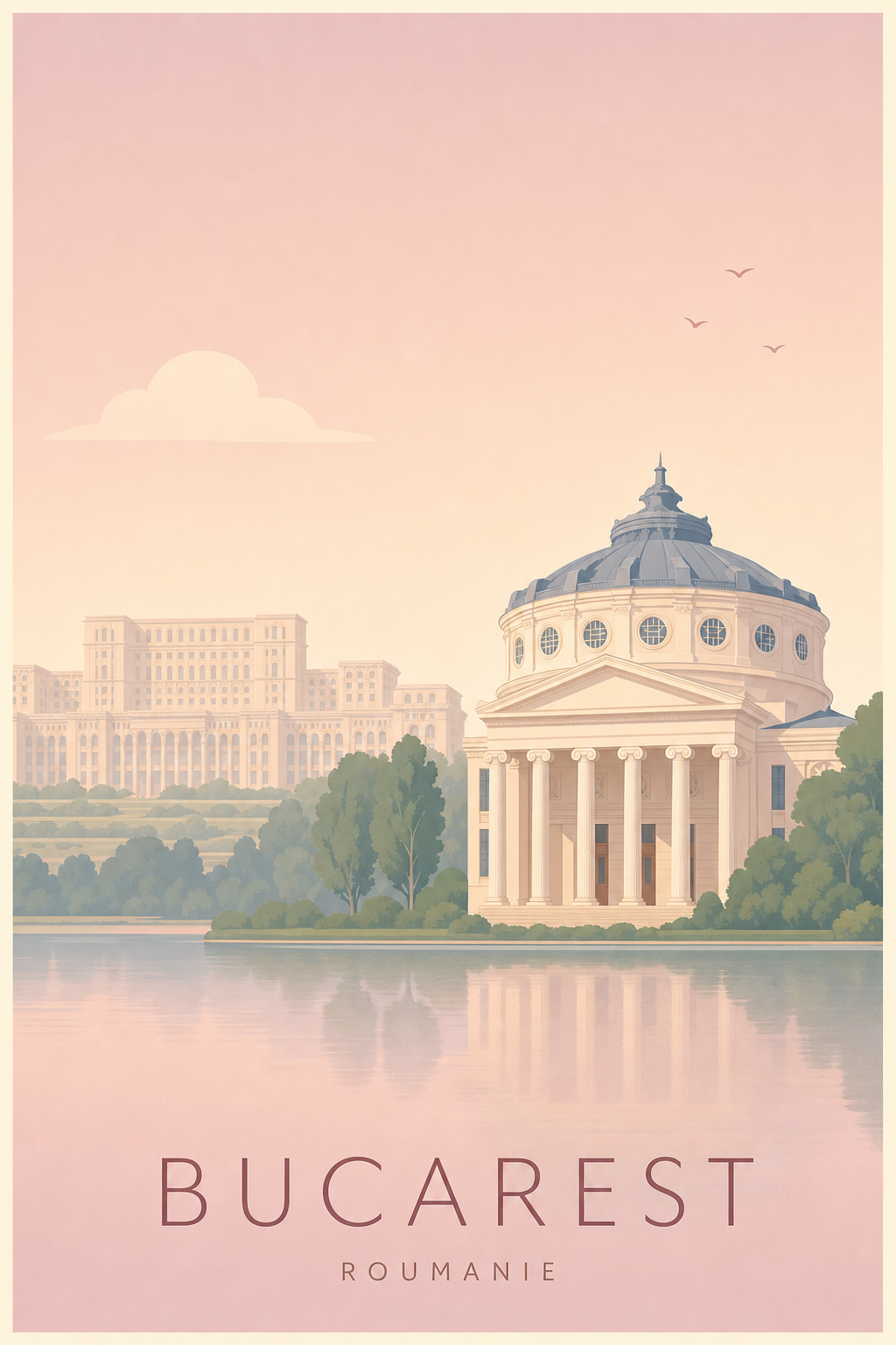 Affiche de Bucarest - Poster Calme