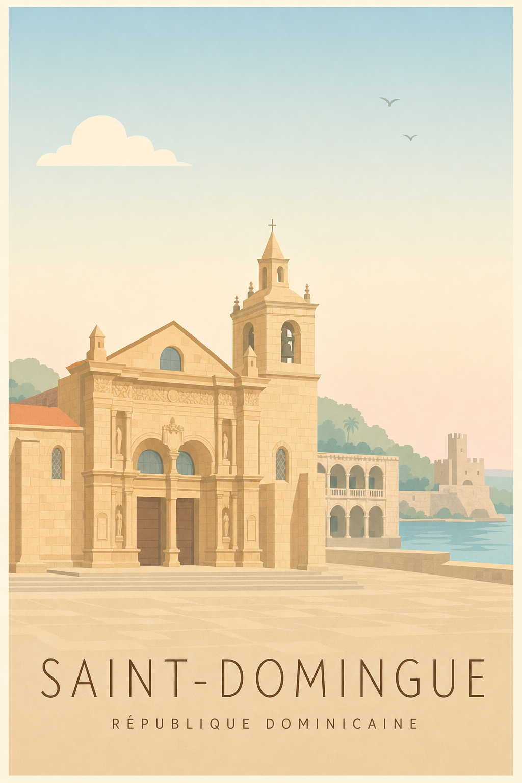 Affiche de Saint-Domingue - Poster Calme