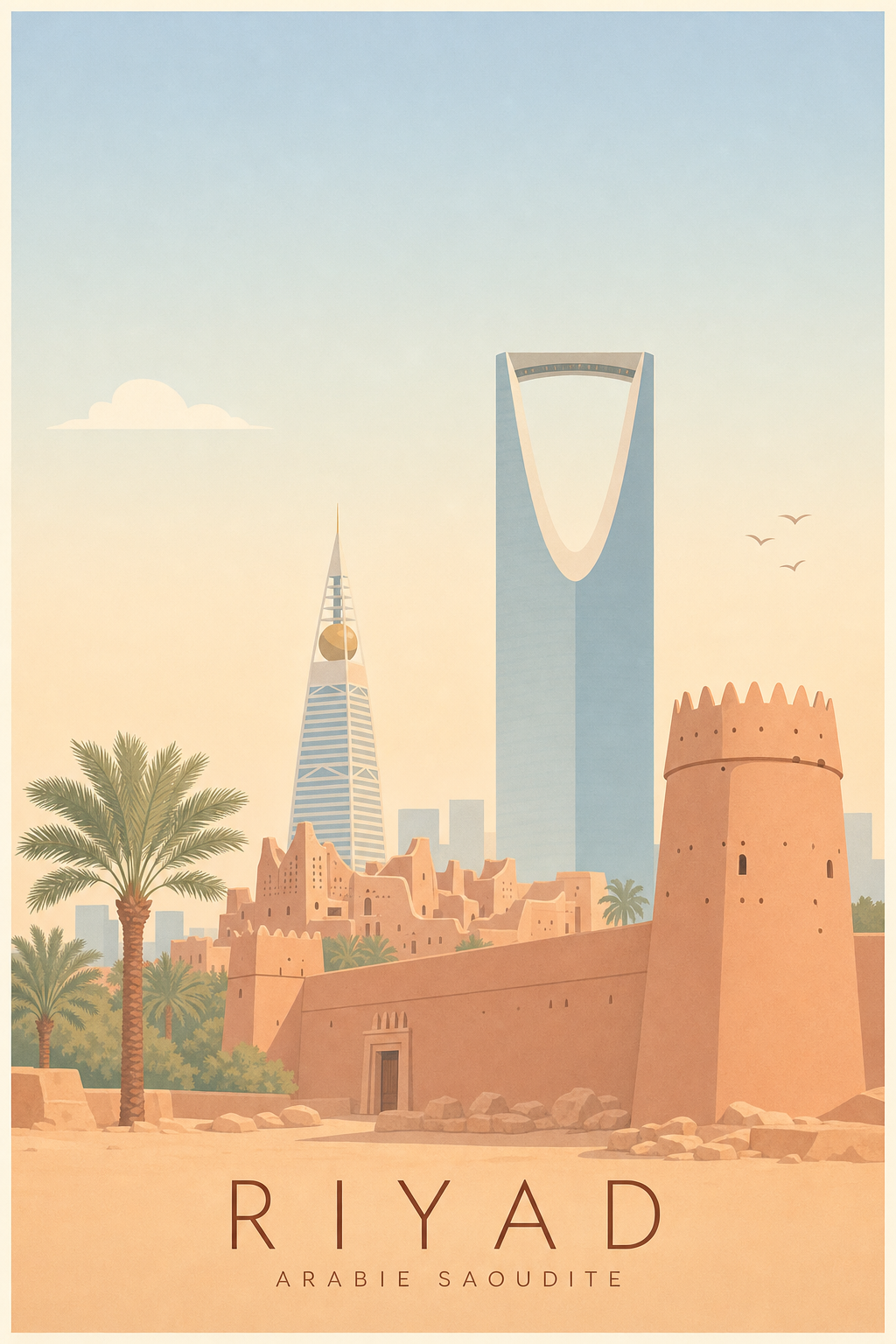 Affiche de Riyad - Poster Calme