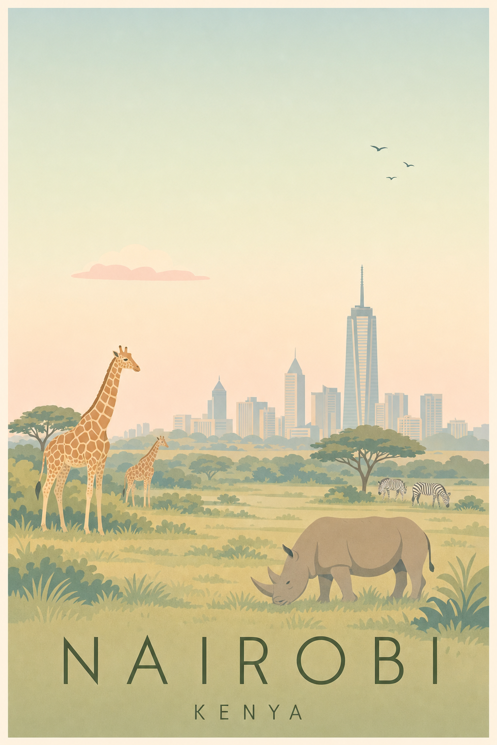 Affiche de Nairobi - Poster Calme