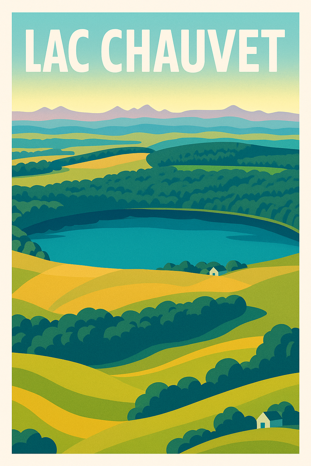 Affiche de Lac Chauvet - Sérénité au cœur des volcans d'Auvergne