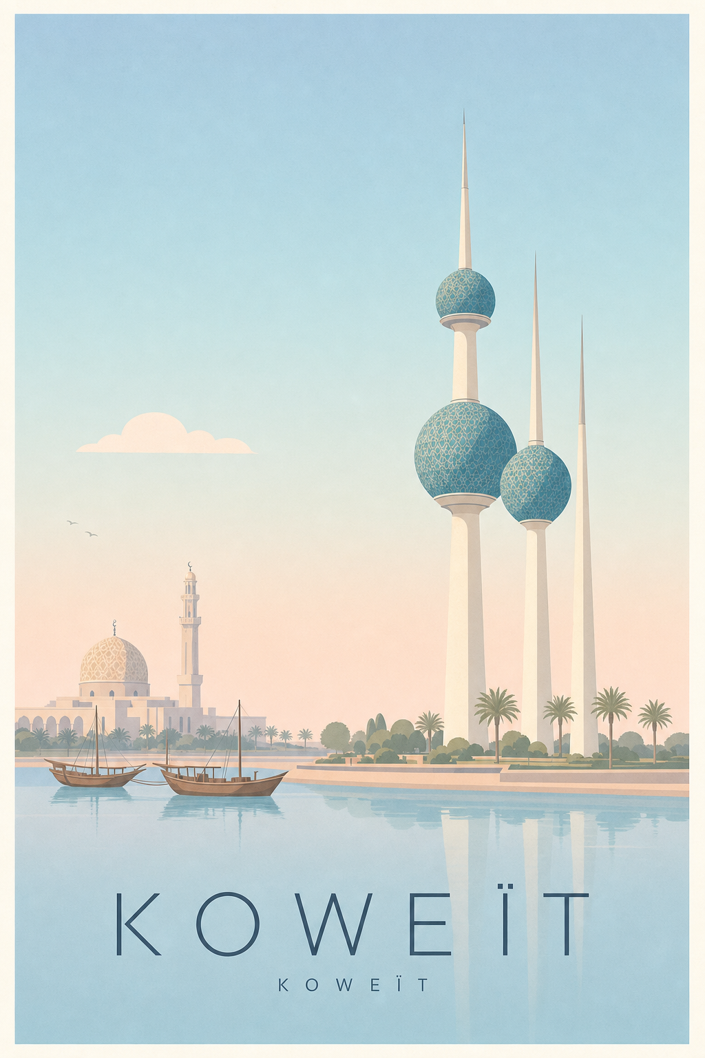 Affiche de Koweït - Poster Calme