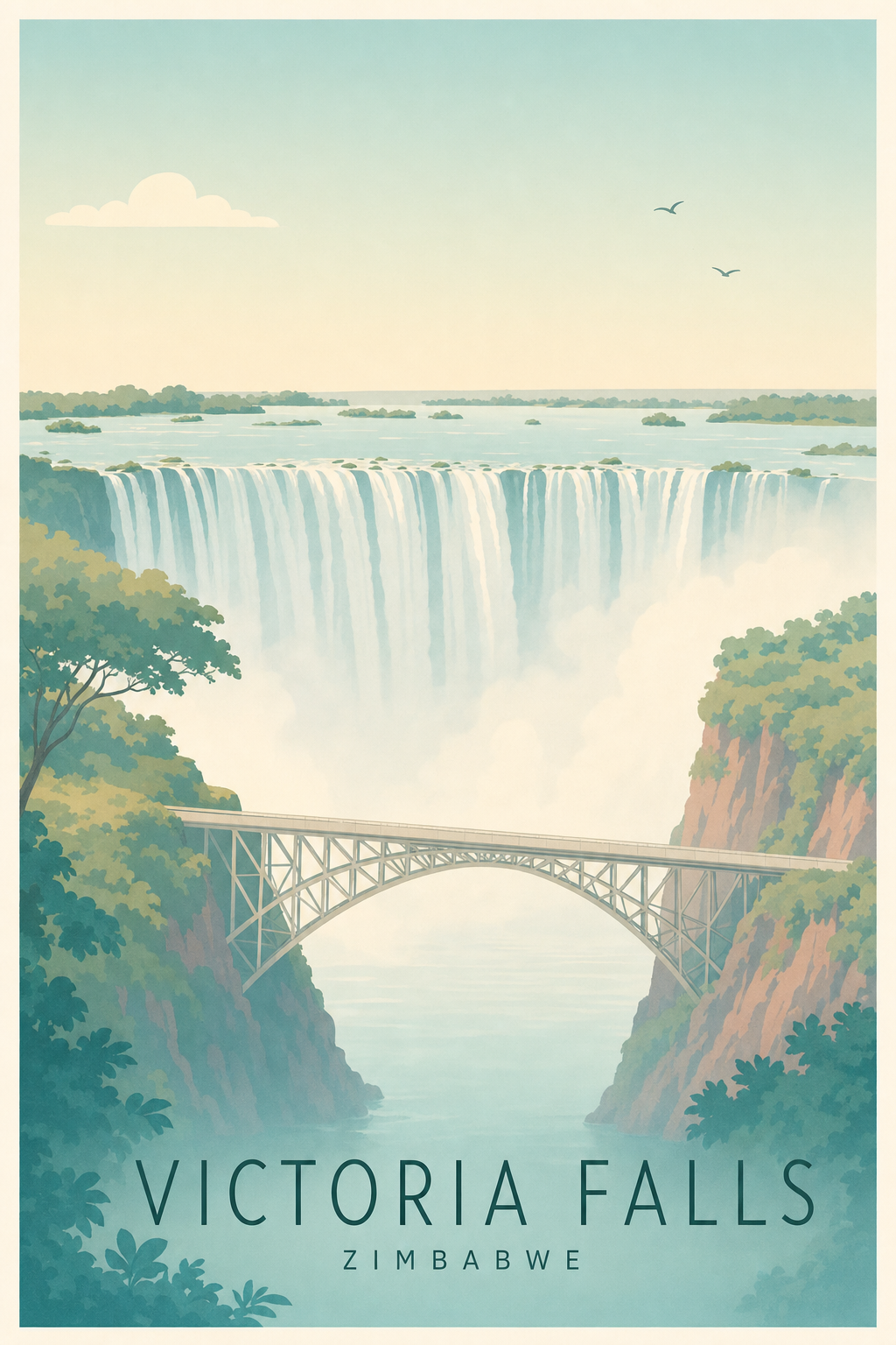 Affiche de Victoria Falls - Poster Calme