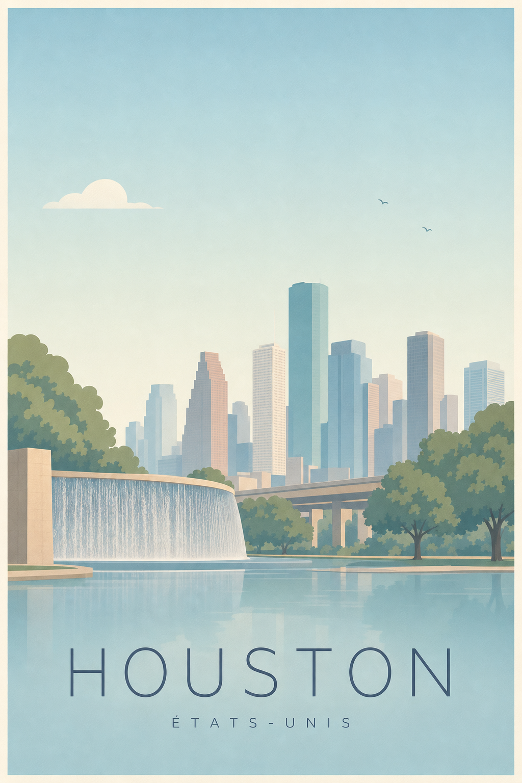 Affiche de Houston - Poster Calme