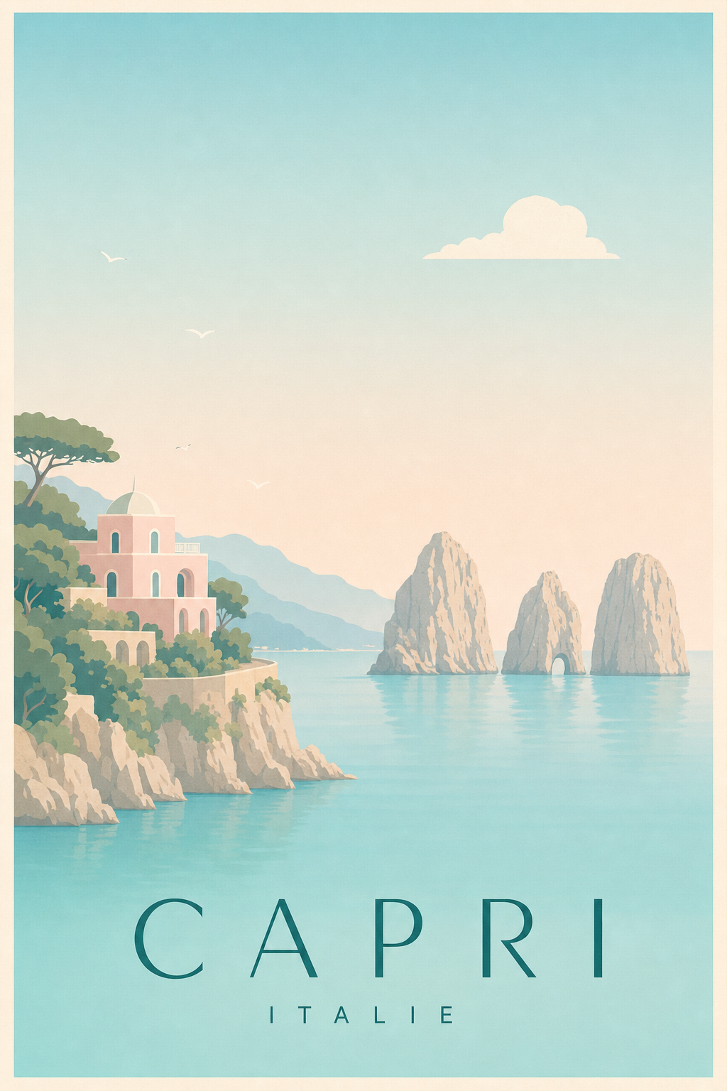 Affiche de Capri - Poster Calme