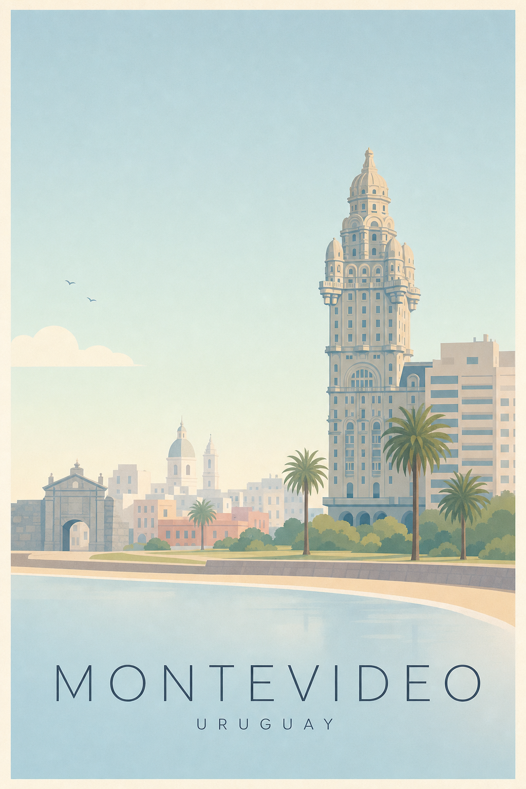 Affiche de Montevideo - Poster Calme