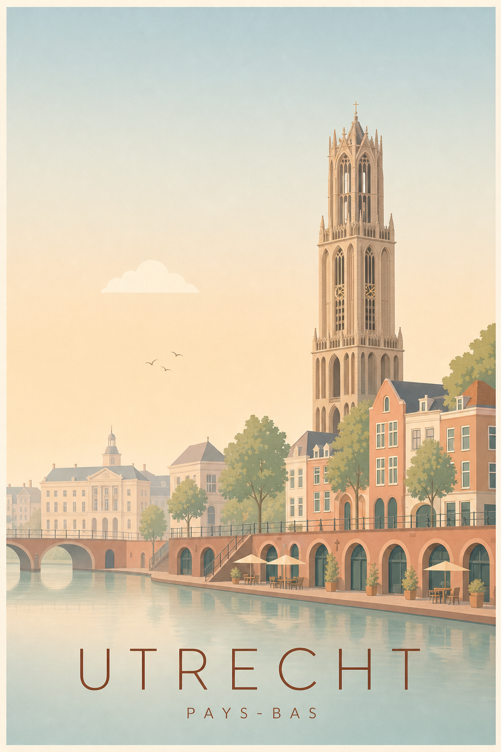 Affiche d'Utrecht - Poster Calme