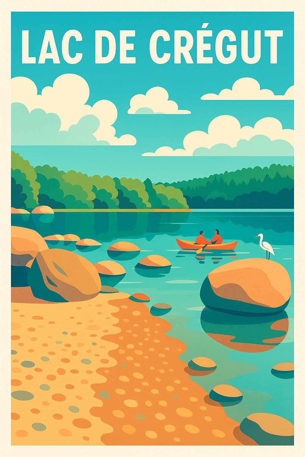 Affiche de Lac de Crégut - Sérénité au cœur de l'Auvergne