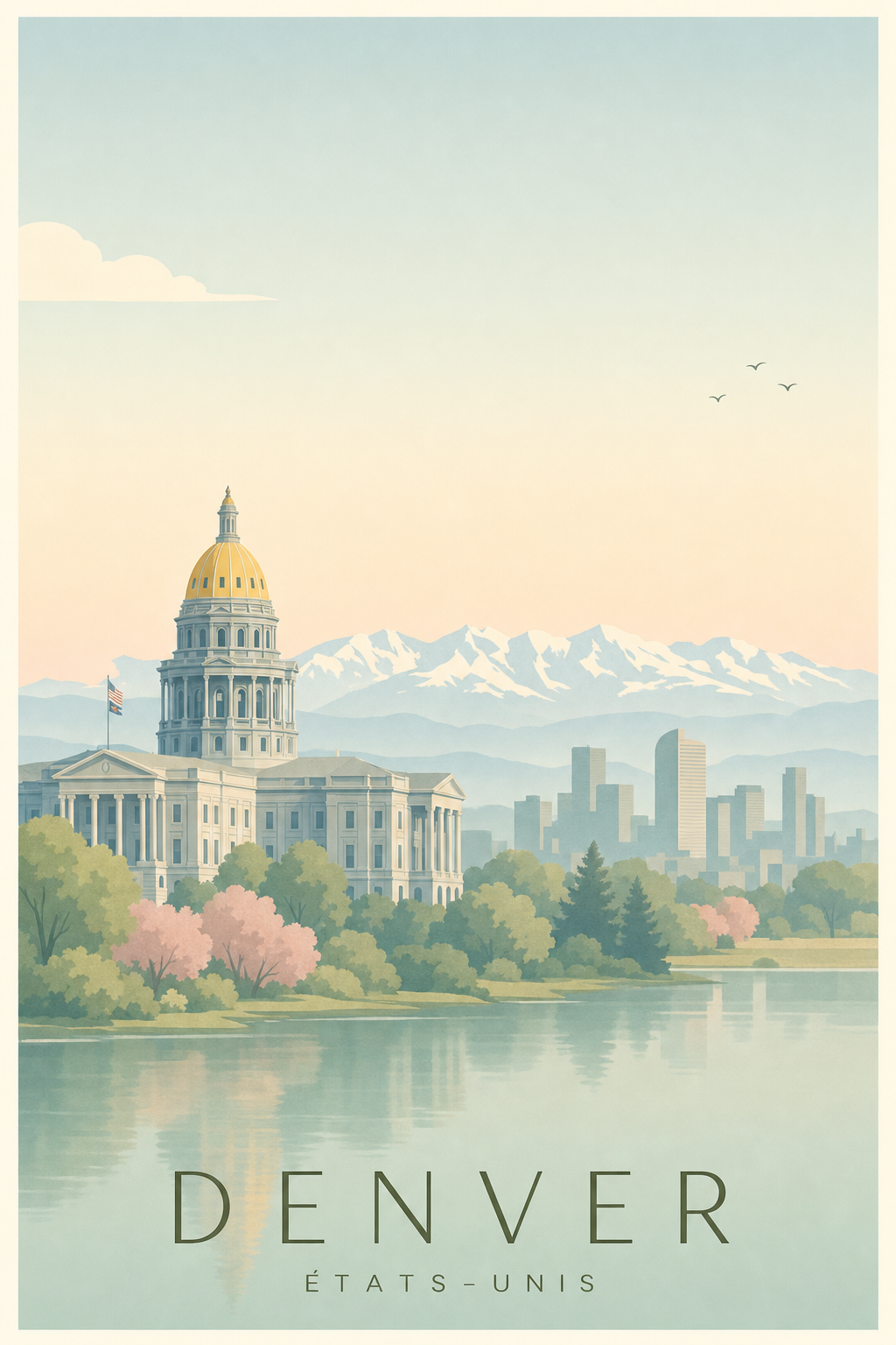 Affiche de Denver - Poster Calme