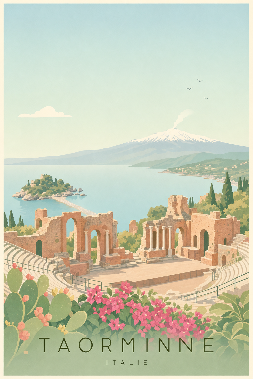 Affiche de Taormine - Poster Calme