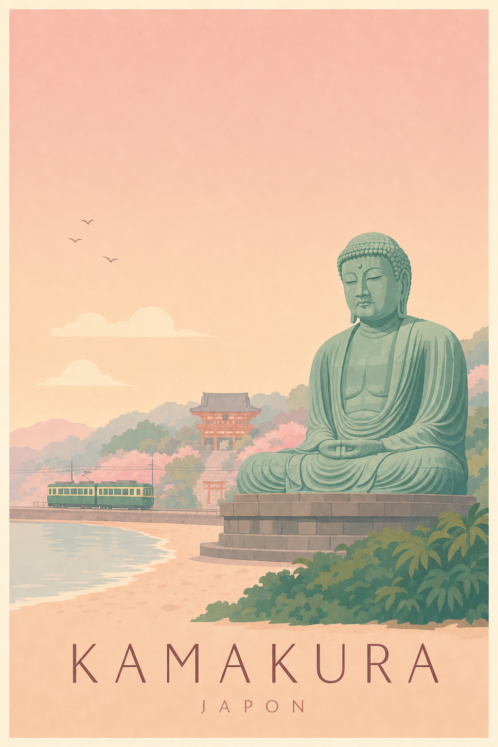 Affiche de Kamakura - Poster Calme
