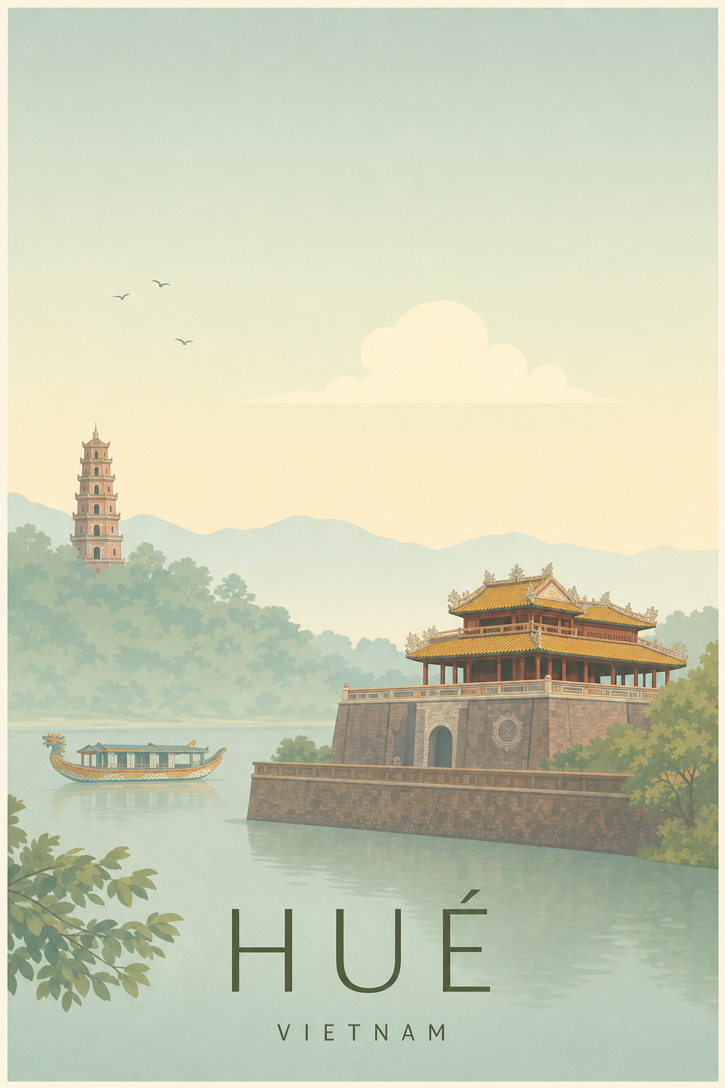 Affiche de Hué - Poster Calme