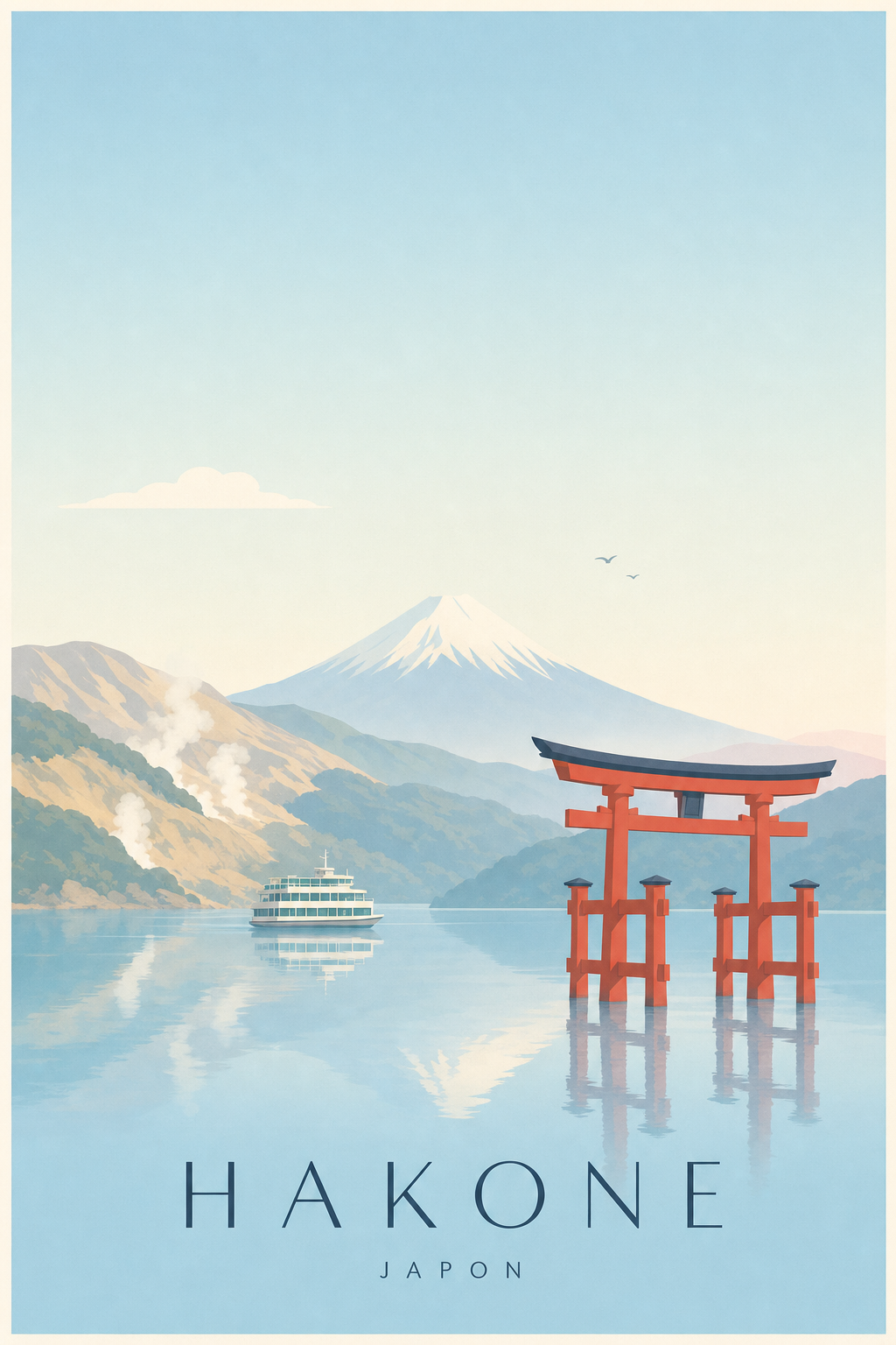 Affiche de Hakone - Poster Calme