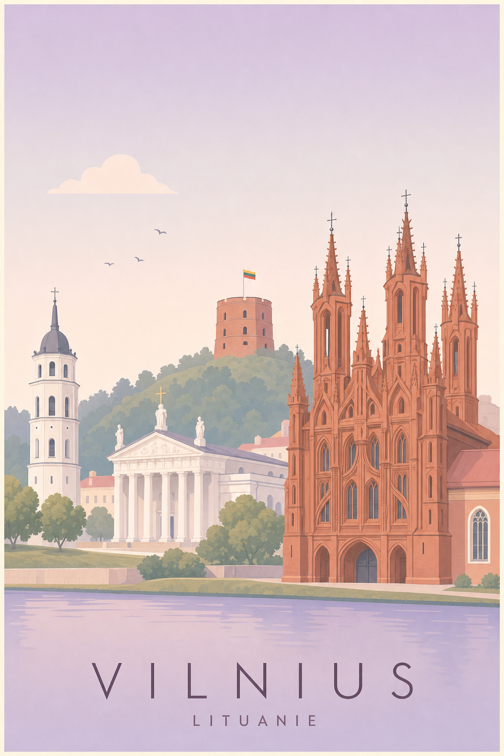 Affiche de Vilnius - Poster Calme
