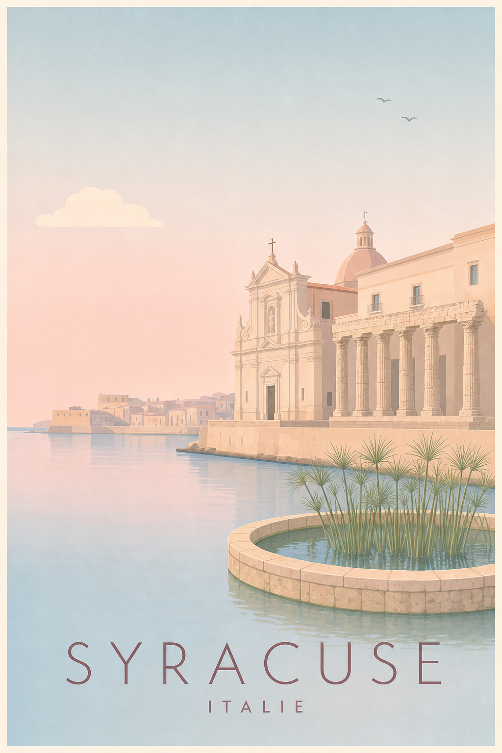 Affiche de Syracuse - Poster Calme