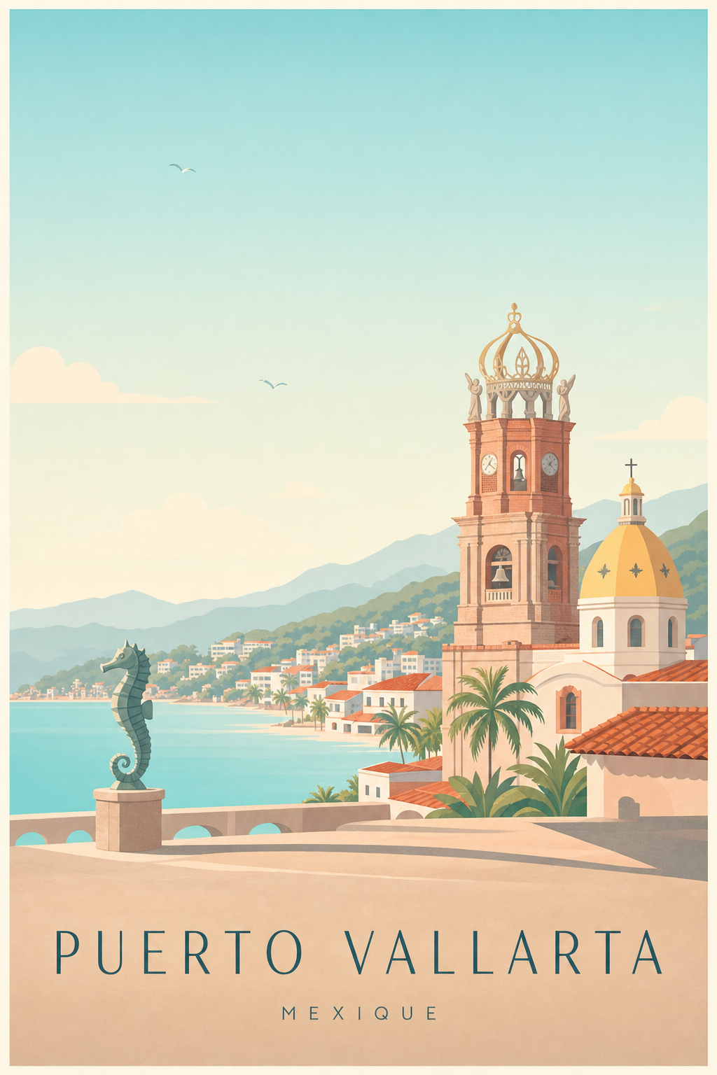 Affiche de Puerto Vallarta - Poster Calme