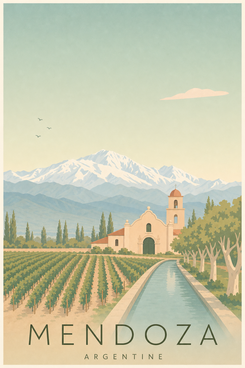 Affiche de Mendoza - Poster Calme