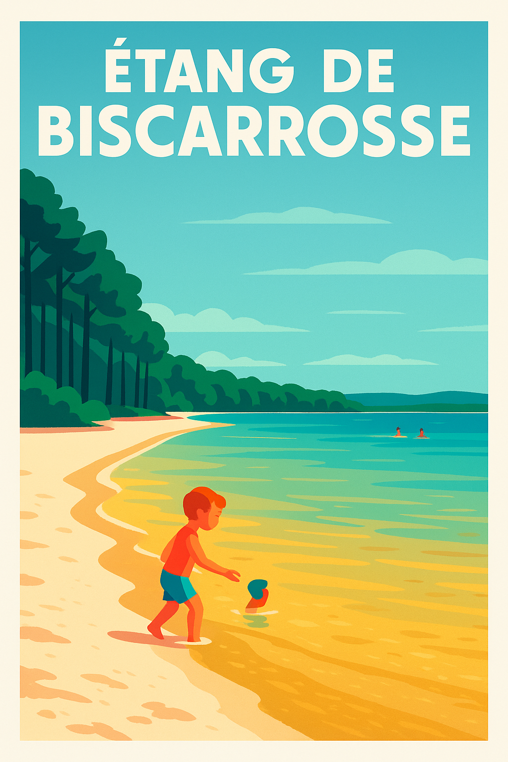 Affiche de Étang de Biscarrosse - La douceur des Landes au bord de l'eau